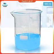 One Two Cups Multifunctional Borosilicate Glass Chemical Lab Measuring Cup - GG-17