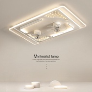 Heyue Living Room Fan Light 360 Degree Shaking Head Silent Ceiling Fan Light Modern Simple led Hall 