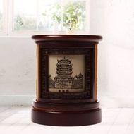 New Style Yellow Crane Floor Carved Bamboo Pen Holder University Souvenir Retro Chinese Study Decora