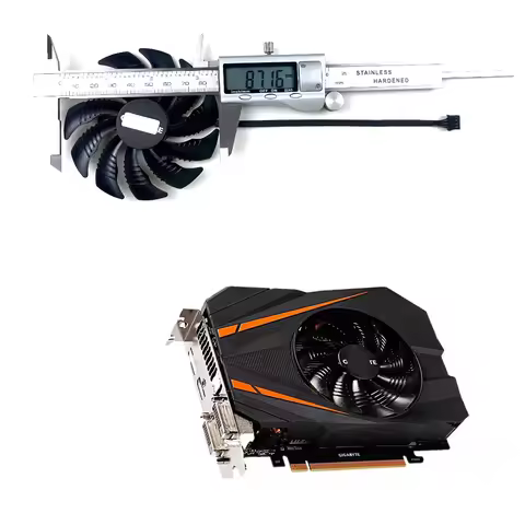 NEW Cooling Fan T129215SU PLD09210S12H 87mm 4pin For Gigabyte RX 560 550 GTX1050 1050TI 1060 1070 10