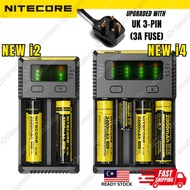 Nitecore New I2 I4 Charger Charge Intelligent Battery Charging Li-ion Lithium 18650 26650 Batteries 