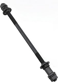 Meuey Lyot Bike axle 240 mm /9.45 in Bike Multi-Speed Rear hub axle 3/8 "Black 26tpi Hub Cone Lock n