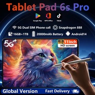 【3 -year warranty】For students Global Version Original Tablet Pad 6S Pro 11inch Android 14 16GB+1TB 