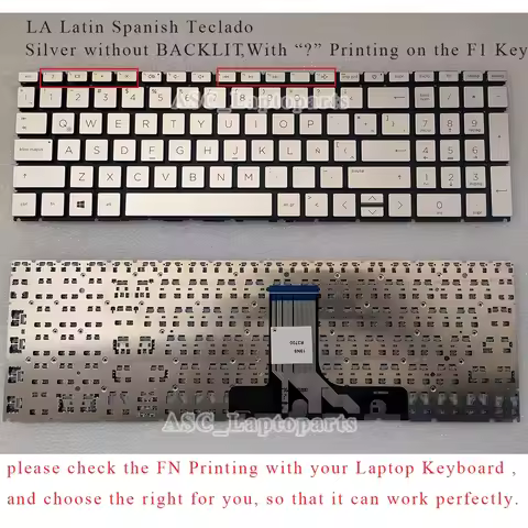 New Latin Spanish Keyboard for HP Pavilion 15-eg 15-eg0000 15-eg1000 15z-eh 15z-eh000 15-eg0001la 15