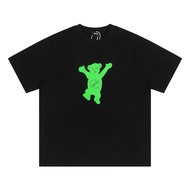 เสื้อยืดแขนสั้นผ้าฝ้ายแท้หลวมๆ สำหรับฤดูร้อน สำหรับผู้ชายและผู้หญิง แบรนด์ WELLDONE BSHY รุ่นที่ผ่าน