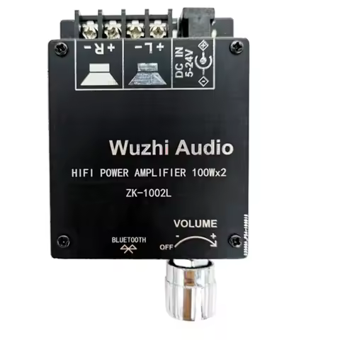 ZK-1002L ZK-1002 100WX2 TPA3116 Mini Bluetooth 5.0 Wireless Audio Power Digital Amplifier Board Ster