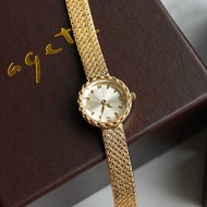 Medieval agete Simple Retro Niche Light Luxury Small Gold Watch Female Influencer Hot-selling Small 