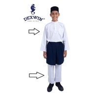 Baju Melayu Putih Pakaian Sekolah Agama Kain Licin Koshibo (SET) baju melayu tadika kemas,12B,24/38