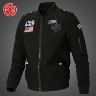YGTOF Mens Bomber Pilot Jacket Winter Parkas Army Jackets Military Motorcycle Jacket Cargo Outerwear