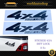 4X4 DIFF LOCK STICKER 4X4-Light Color Car 2 Pieces