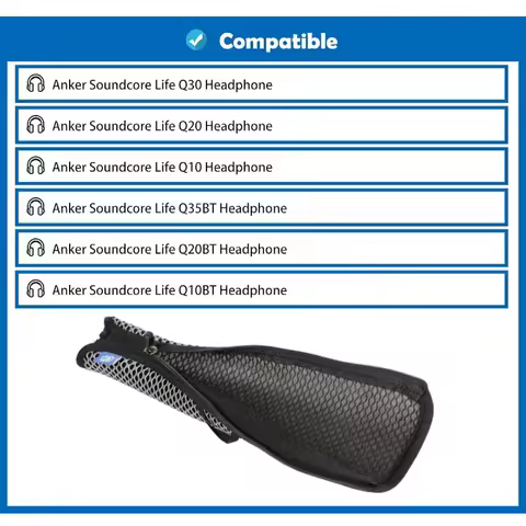Breathable fabric Headband Replacement for Anker Soundcore Life Q30 Q20 Q10 Q35 BT Q20 BT Q10 BT Hea