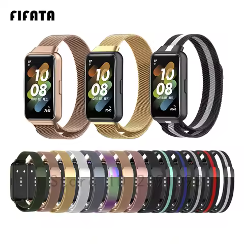 Sports Replacement Watch Strap For Huawei band 7 Smart Watch band Milanese Band For Huawei band 7 Wr