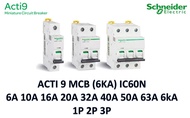 SCHNEIDER 6KA MCB acti 9 A9F74101 / A9F74116 / A9F74203 / A9F74316