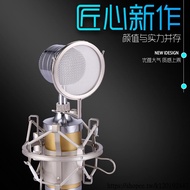 Professional Anchor Studio Must-Have Small Bottle BM-8000 Condenser Microphone+Blowout Net+Metal Sho