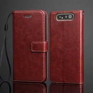 For Samsung Galaxy A80 A805F A8050 card holder cover case Pu leather Flip Cover Retro wallet phone b