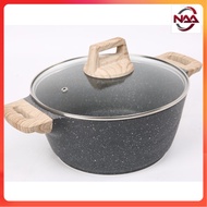 Igozo Granite 24cm Casserole Cookware (Free Glass Lid)