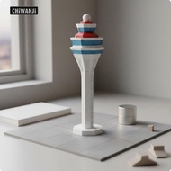 [CHiWANji] Airport Control Tower Miniature 1 to 400 Scale Model Structure for Model Airport Airplane