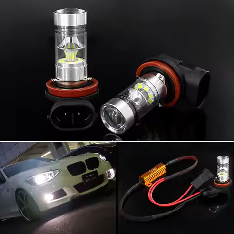 Canbus 9006 H8 H11 LED Fog Light Bulb Car DRL Lamp For BMW E46 E90 E60 E39 E87 X5 E53 E70 E36 X3 E83