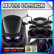 Stiker Lampu NMAX 150 NEW Satu Set Depan Belakang | Stiker Variasi Lampu Alis Motor Yamaha NMAX NEW 