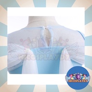 hiCosplaydy Kids Princess Elsa Anna Elegant Princess Dress Cosplay Costume