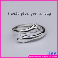 Comfortable hand shaped Hug, adjustable double ring, I will Hug you.
