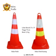 Traffic Cone Rubber 70 cm Orange Traffic Cone/ Traffic Cone/ Lintas