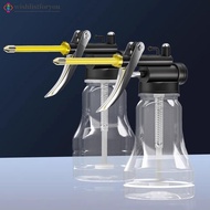 Wishlistforyou Transparent High Pressure Oil Bottle with Copper Tip Nozzle Drop Resistant Oil Filler