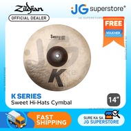 Zildjian K Sweet 14" Brass HiHats Cymbals with Deep Solid Tones for Drums | K0720 | JG Superstore