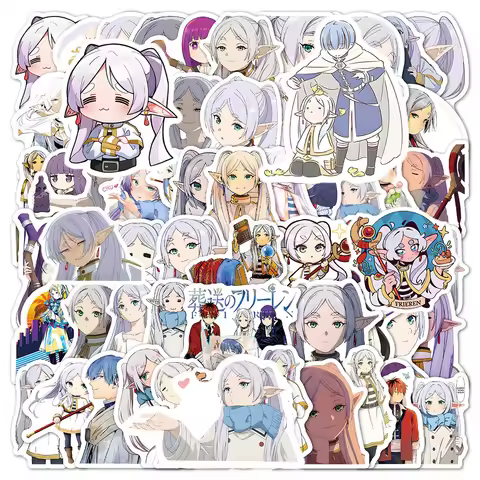 10/30/60pcs Anime Frieren Beyond Journey's End Cartoon Stickers Frieren Himmel Decals Laptop Phone C