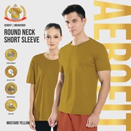 888co AeroFit Microfiber Round neck Short sleeve Tshirt Jersey T shirt Lelaki Mustard Yellow