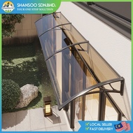 Balcony Awning Transparent Platform Awning Rainshed Canopy Polycarbonate Board Door Window Outdoor Yard Awning Rumah