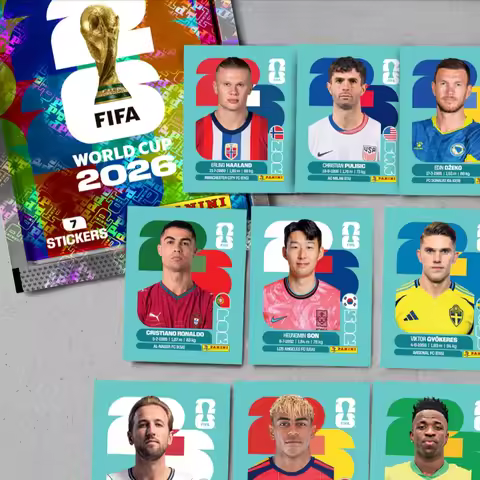 Panini 2026 World Cup Official Stickers Soccer Fan Collectible Trading Cards Stickers Blind Box Gift