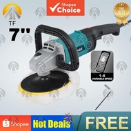 One Piece 9227CB ELECTRIC CAR POLISHER 1200W 6-Speed 7-Inch Buffer Waxer with Soft Start for Automot