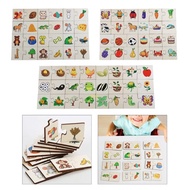 youn Toddler Card Matching Game Cognitive Truck Fruit Animal Set Puzzle Baby Children Cognitive Earl