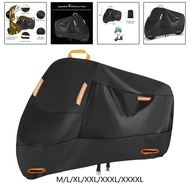 [kokiya] 210D Motorcycle Cover Windproof Buckles with 4 Reflective Strips Dustproof
