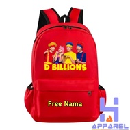 D BILLIONS CHILDREN'S BACKPACK FREE NAME