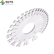 SUYO Thickness Gauge, Stainless Steel Non-Ferrous Metal Gauge Round Wire Gauge, Round Dual Sided Des