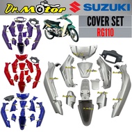 SUZUKI RG110 RG 110 SPORT RGS COVERSET COVER SET BODY CAVER KAVER BODY BLUE DARK BLUE RED PURPLE GRE