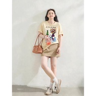 Exclusive design round neck t-shirt, top official original large sizeWanita DO4 La Vie Est BELLE