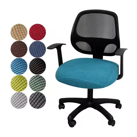 2024 Office Computer Seat Protective Elasticity Split Seat Cover Universal Office Anti-dust Cover Th
