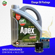 PERTUA Apex Synthetic Performance Oil Change Bundle for Toyota Wigo / Toyota Avanza / Toyota Rush