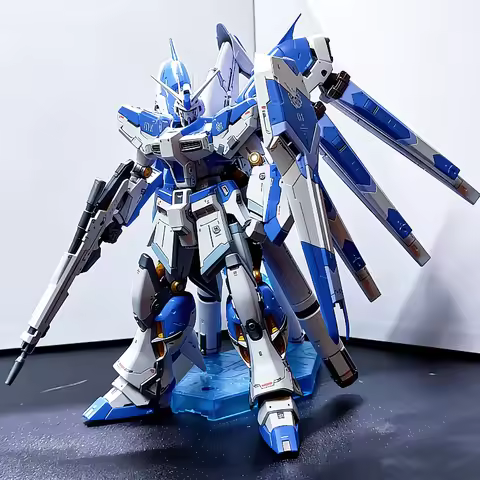 RG 1/144 Hi-Nu Assembly Model Kit With Water Decals No Bracket Action Figures Desktop Ornament Surpr