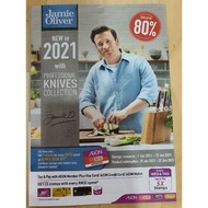 Aeon Jamie Oliver Professional Knives Collection Stamp Redemption Book Full Set with 15 stickers