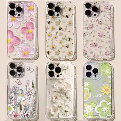 Daisy Flowers Phone Case For Huawei Honor 90 Lite 5G X7B X8B X9B X9A Nova 9SE 7SE 3i 5T P30 Pro P40 