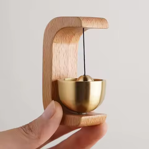 Door Bell Wooden Wind Chimes Wireless Doorbell Entrance Door Bell Decorative Wind Bell for Home Open