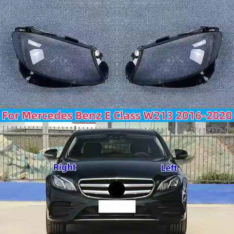 Headlamp Cover Lens Plexiglass For Mercedes-Benz E-Class W213 E200L E300L E320L 2016-2020 Headlight 