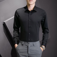 OTAKU Polo Shirt For Men Long Sleeve Office Plain Shirts M-3xl Formal Unisex CS03