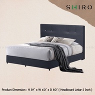 SHIRO Furniture DIVAN QUEEN Bed Base katil frame Fabric Material