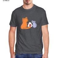 Funny t shirt Fruits Basket Kyo Yuki Onigiri Cat Lover Anime Manga Men's Shirt Short Sleeve Unisex H