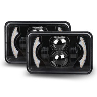 Human Headlight 4x6 5x7 Car Headlight 17cm 23cm Harley Headlight Universal